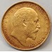 AUSTRALIA 1908 . HALF 1/2 SOVEREIGN . MELBOURNE . GOLD